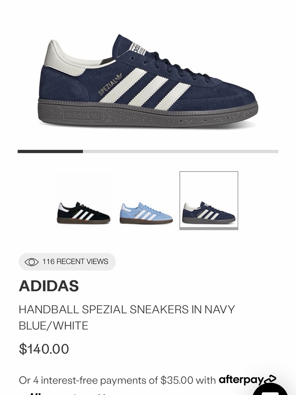 adidas Handball Spezial Sneakers - Navy & White
